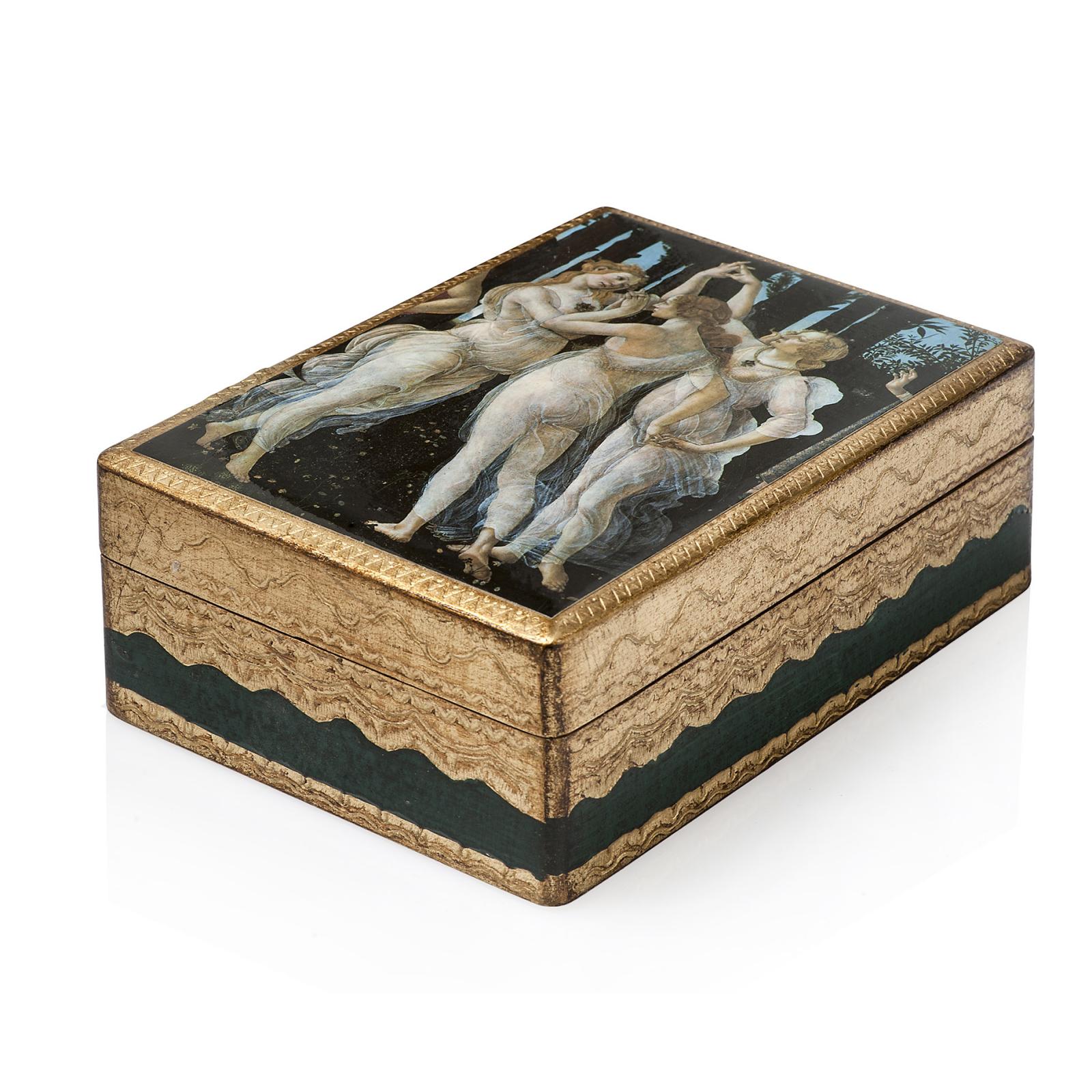 Scatola in legno decorata con miniature - Per la casa e per te - D